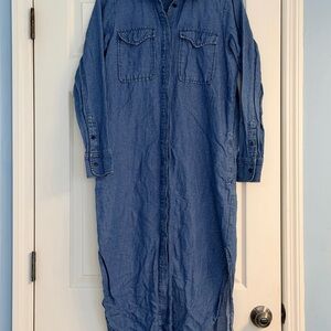 Madewell Classic Blue Denim Shirt Dress